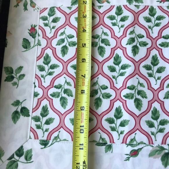 Custom made Chintz Like Grand Millenial 3 pc Pink Rose Floral Placemat Table Set - Picture 7 of 11